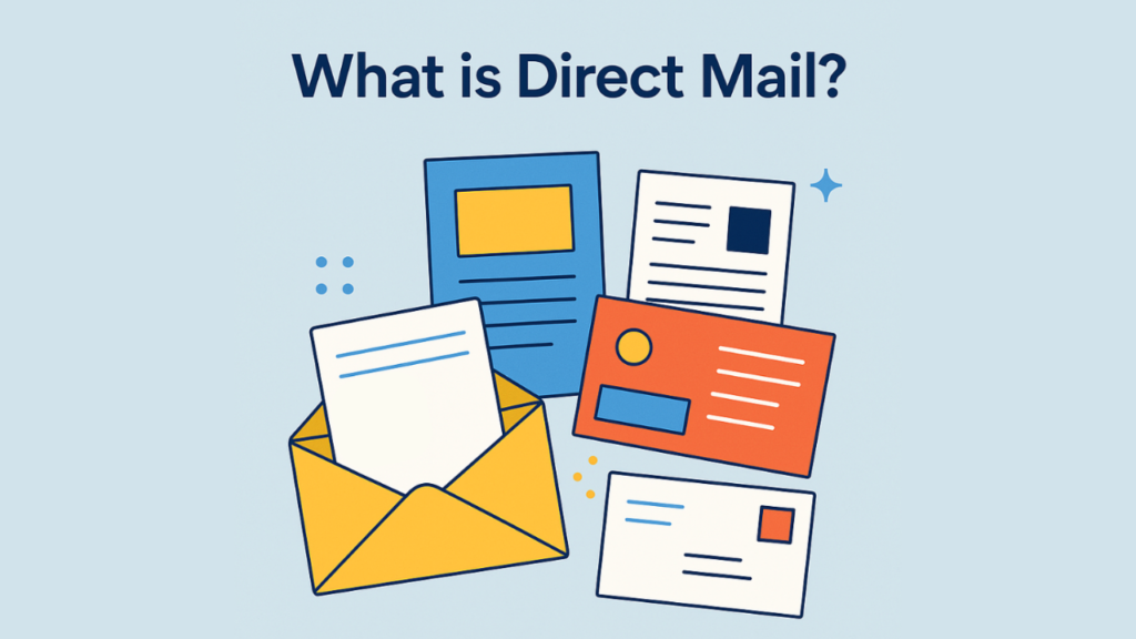 Lost of different items of direct mail spread out